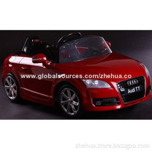 Promotional Hot 6V Audi TT Brand Licensed Electric-toy R/C Ride-on Car with Front and Rear Light